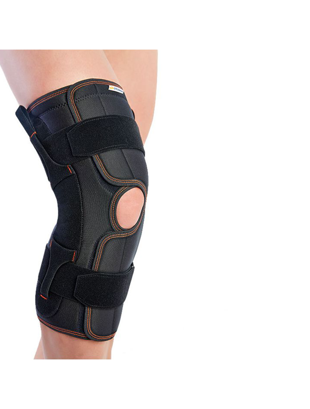 Genouillere avec articulation ouverte